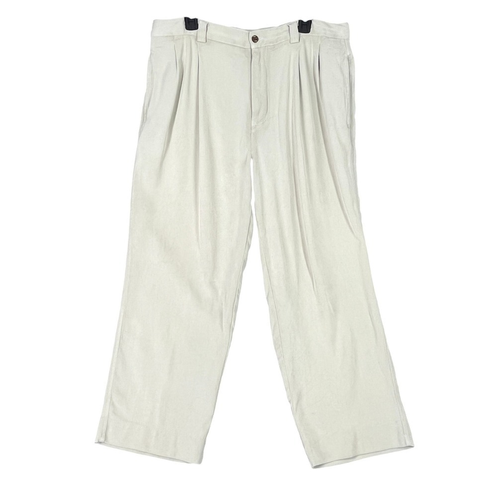 Tommy Bahama Silk Pants Men 36 Vintage Y2K Resort Relaxed Luxury‎ Fit